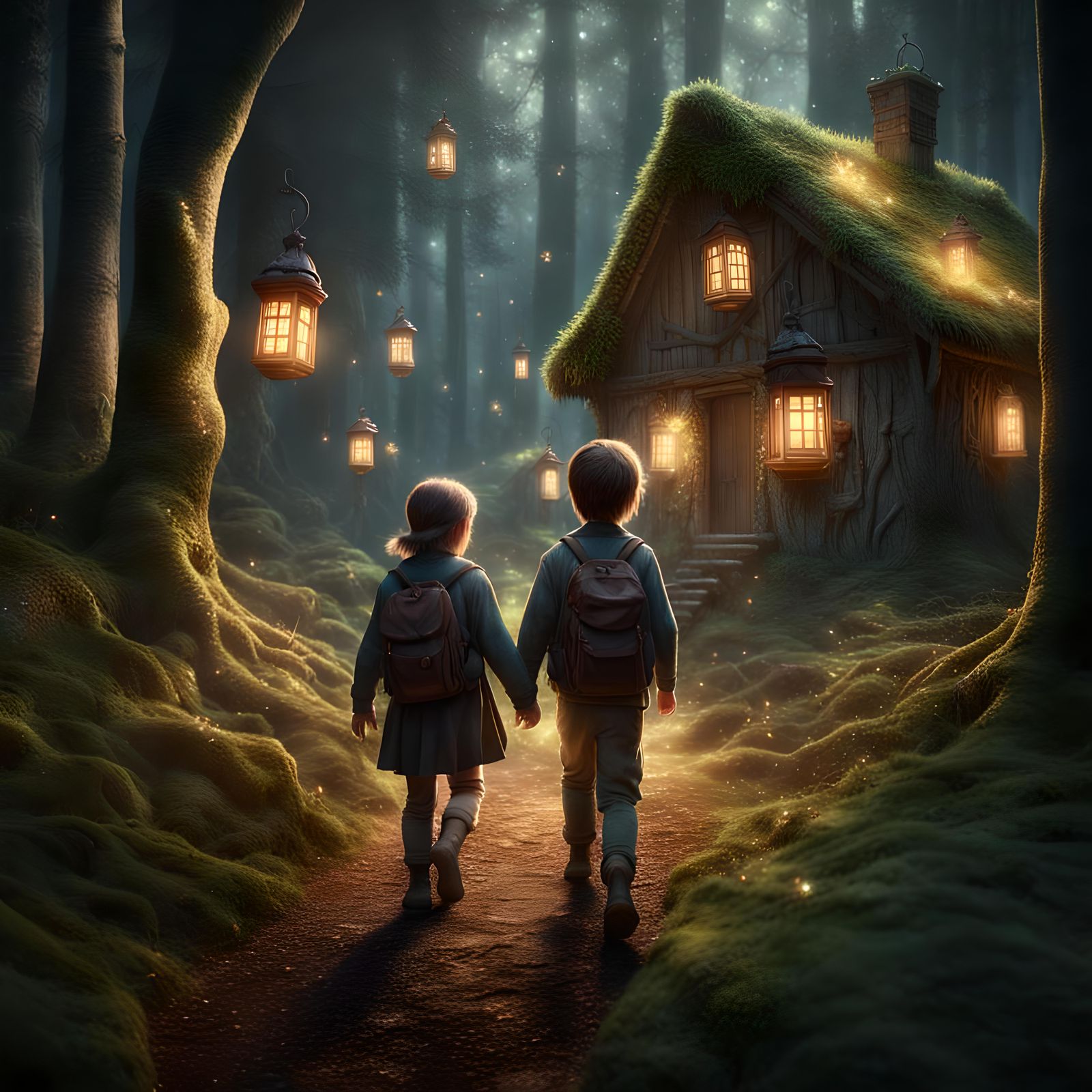 Hansel and Gretel  by @EB