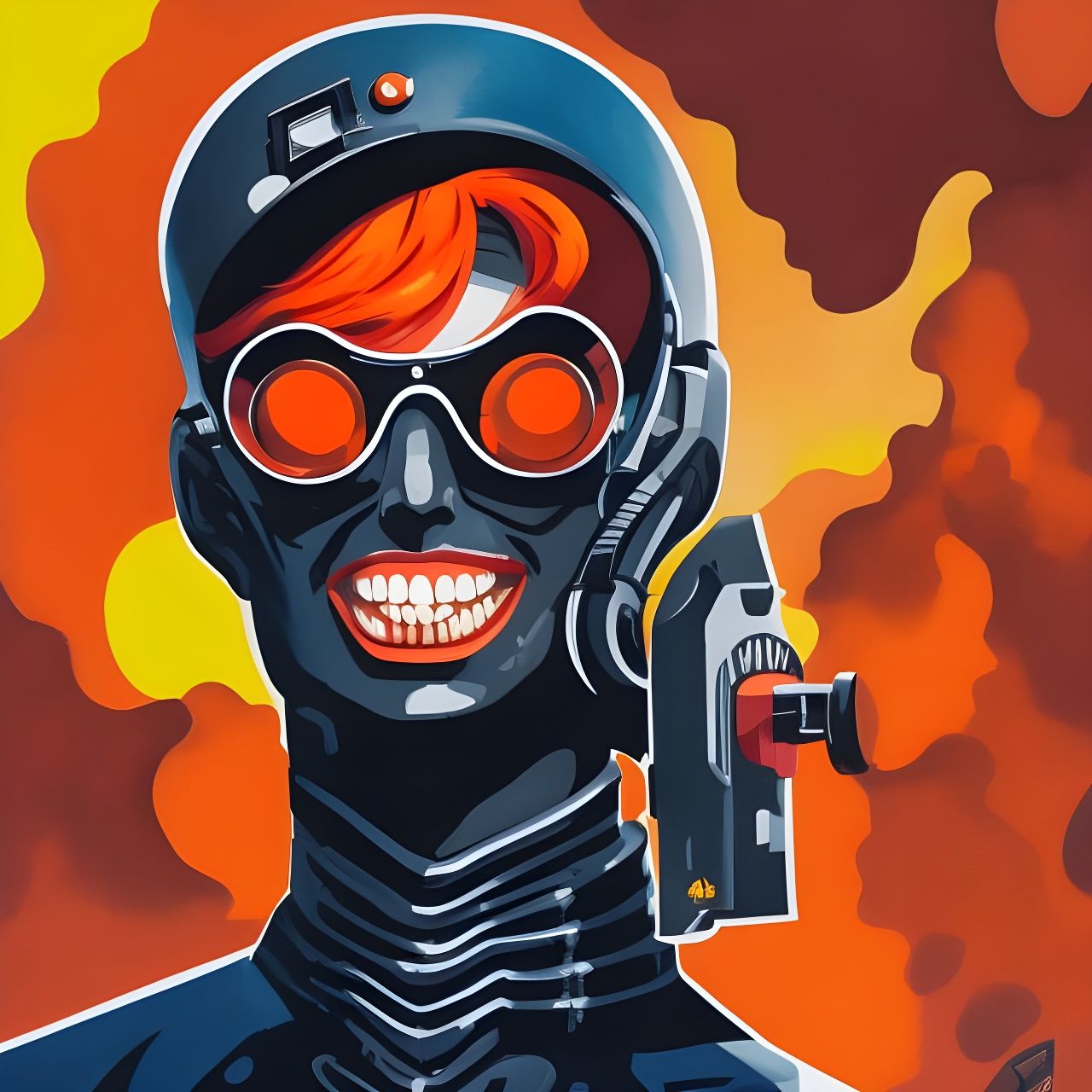 Ginger Terminator AI Generated Artwork NightCafe Creator