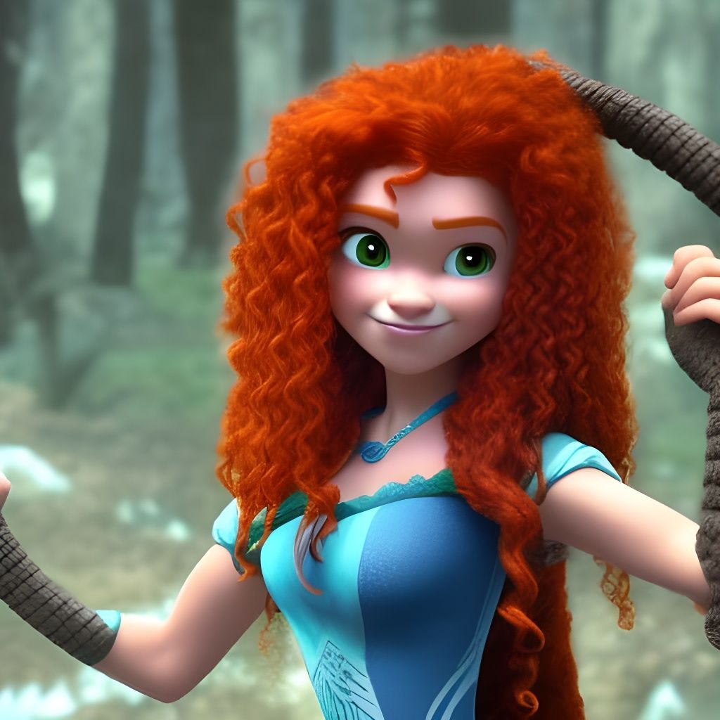 Merida - Brave - AI Generated Artwork - NightCafe Creator