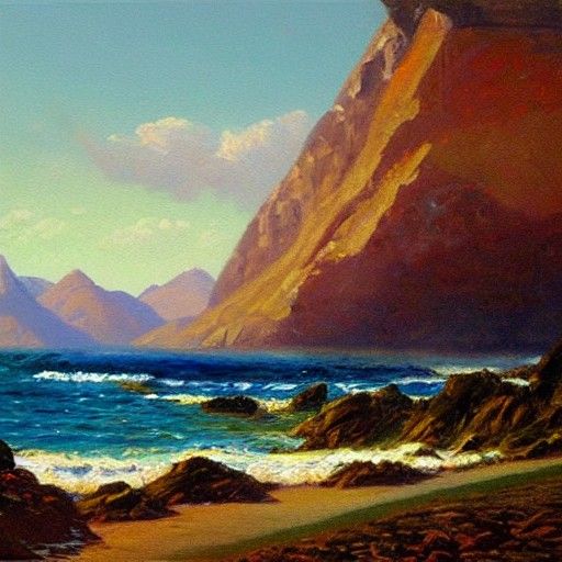 Sunshine Mountains i front of the sea