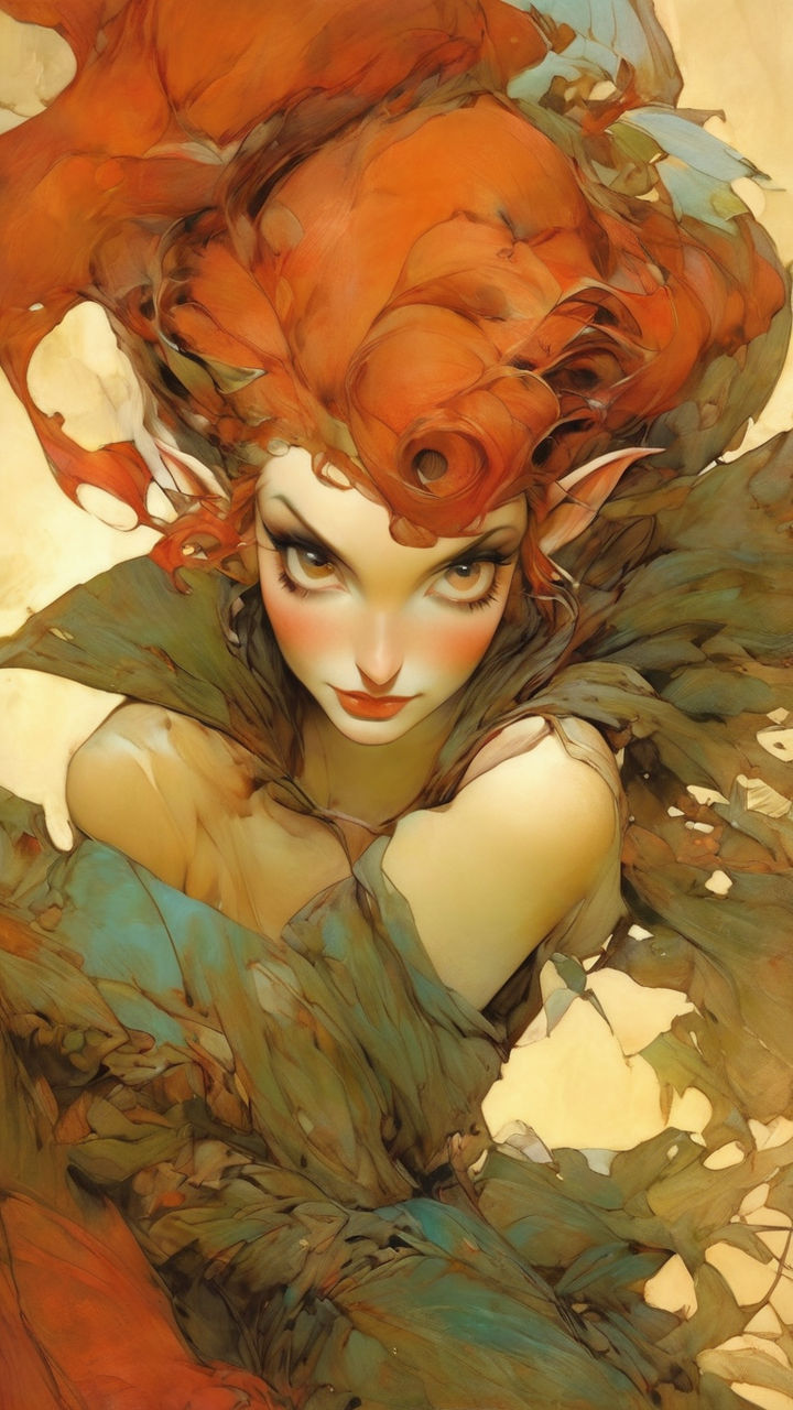 Vintage Fantasy Pin Up