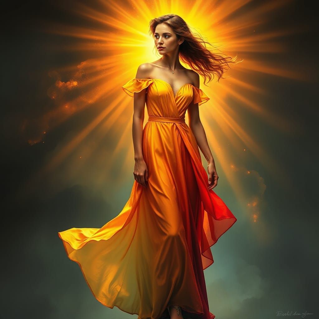 She looks Radiant in that Dress