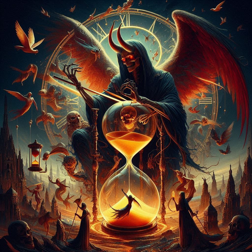 Lay the hourglass over, So we don't waste our time