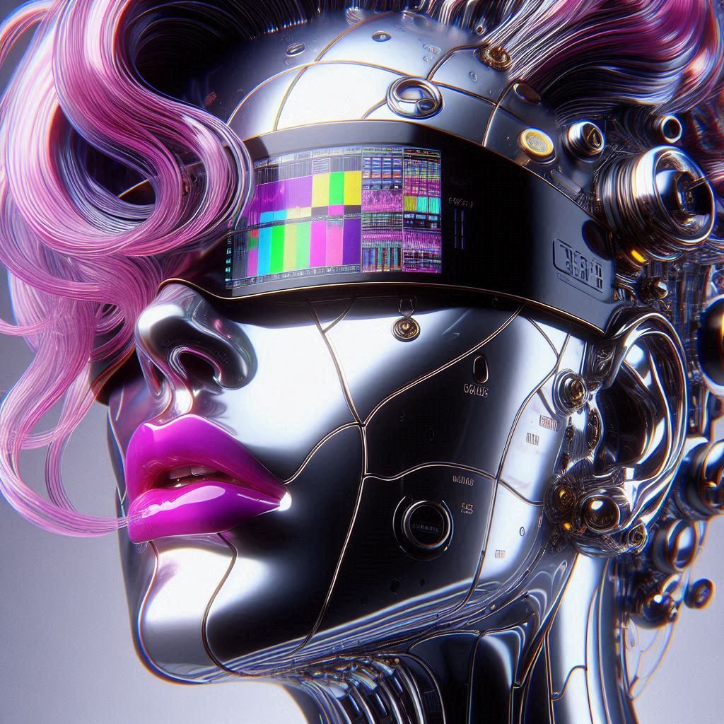 hajime sorayama style, Gustav klimt glass crystal sculpture ...