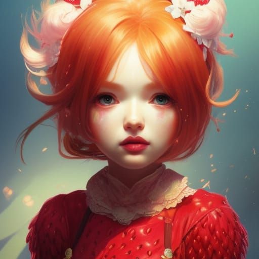 Strawberry Shortcake - AI Generated Artwork - NightCafe Creator