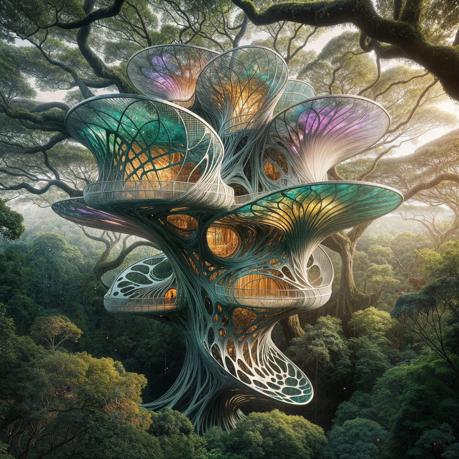 Futuristic Treehouse  by @PatGoltz