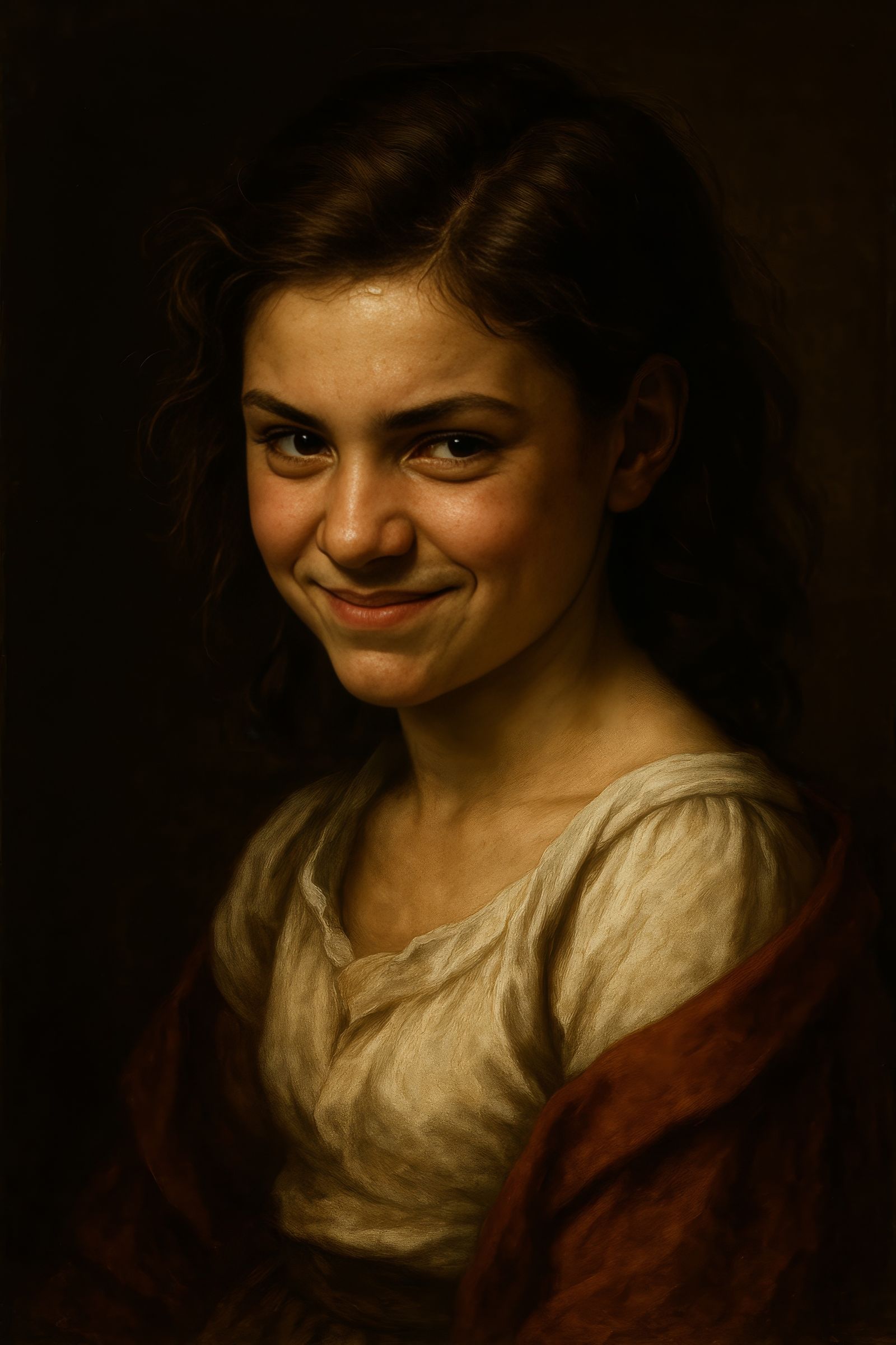 Mischievous Young Woman