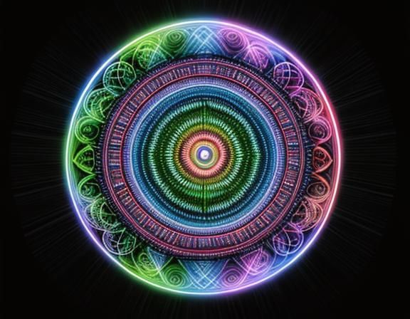 in the style of Alex Grey
