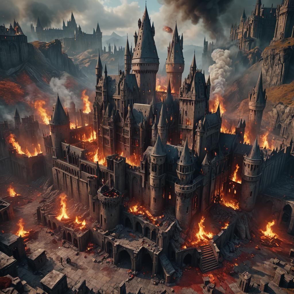Hogwarts on Fire