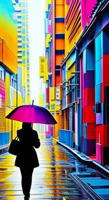 Girl under an Umbrella