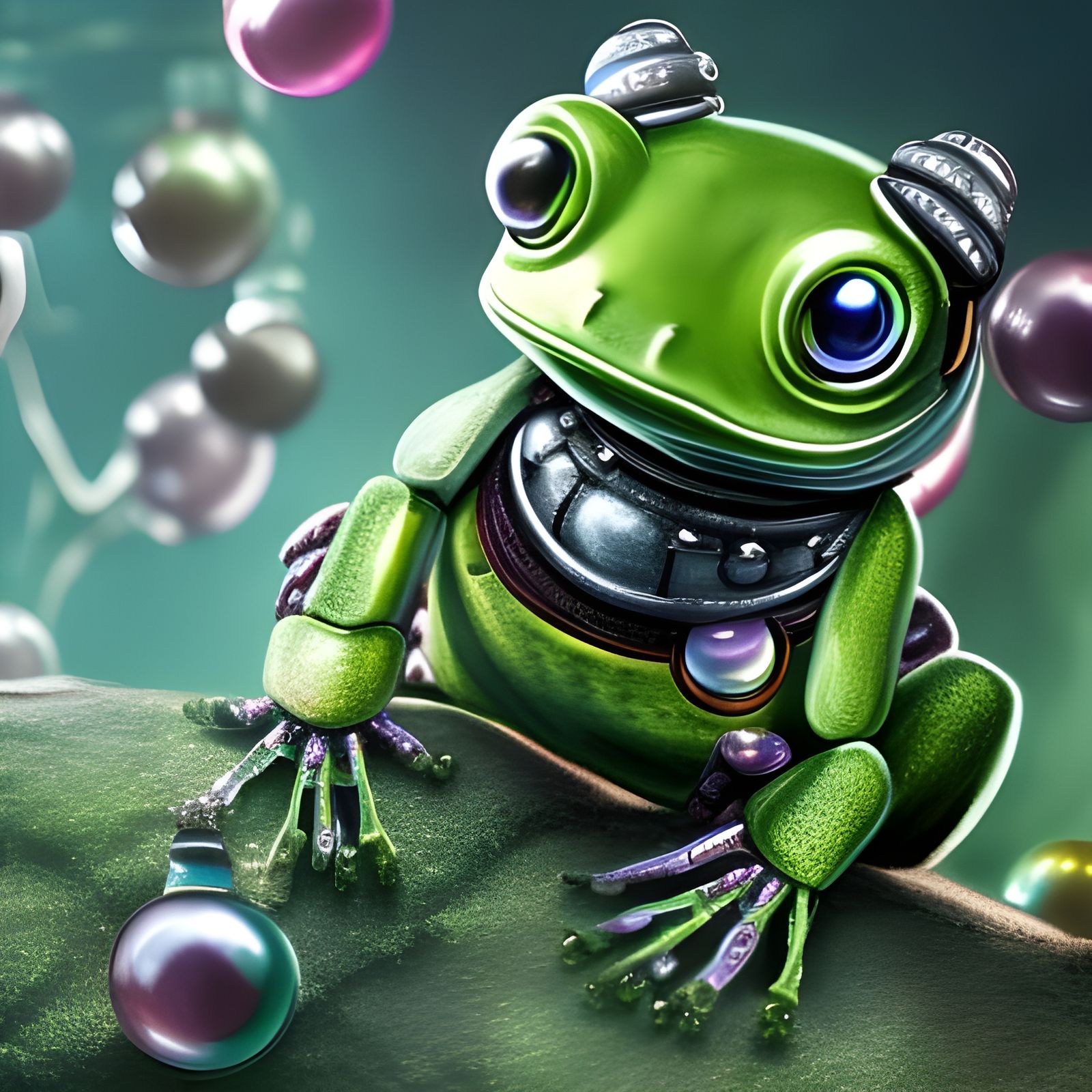 Frog robot - AI Generated Artwork - NightCafe Creator