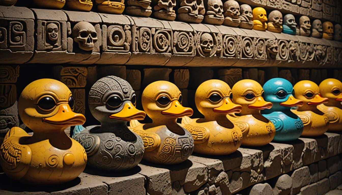 The Maian ducks of Chichen Itza  by @Doug the Old