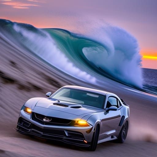 Car Surfing AI Generated Artwork NightCafe Creator