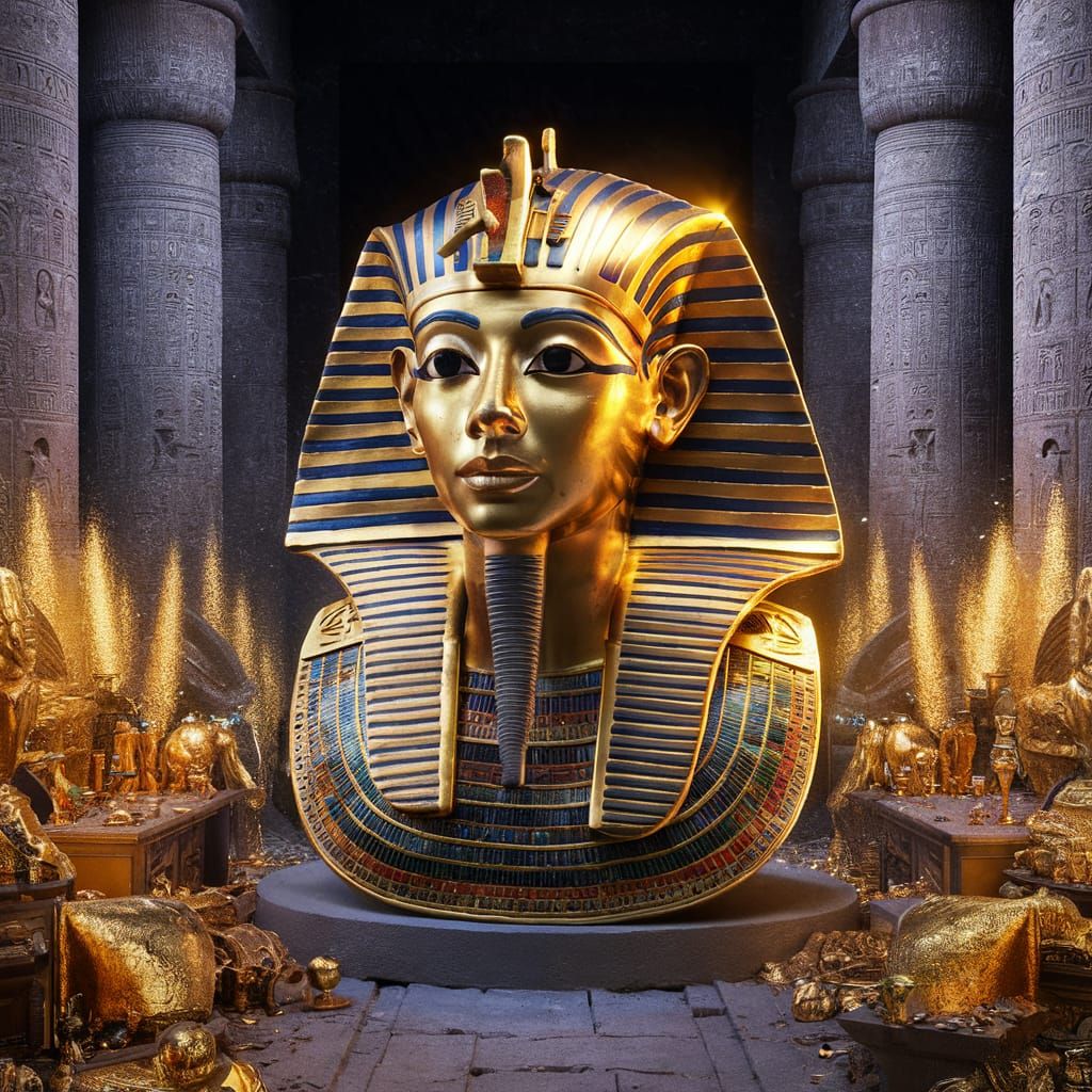 Golden mask of Tutankhamun