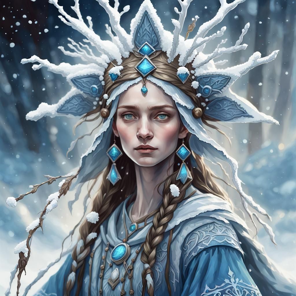 Marzanna, Slavic Goddess of Winter - AI Generated Artwork - NightCafe ...