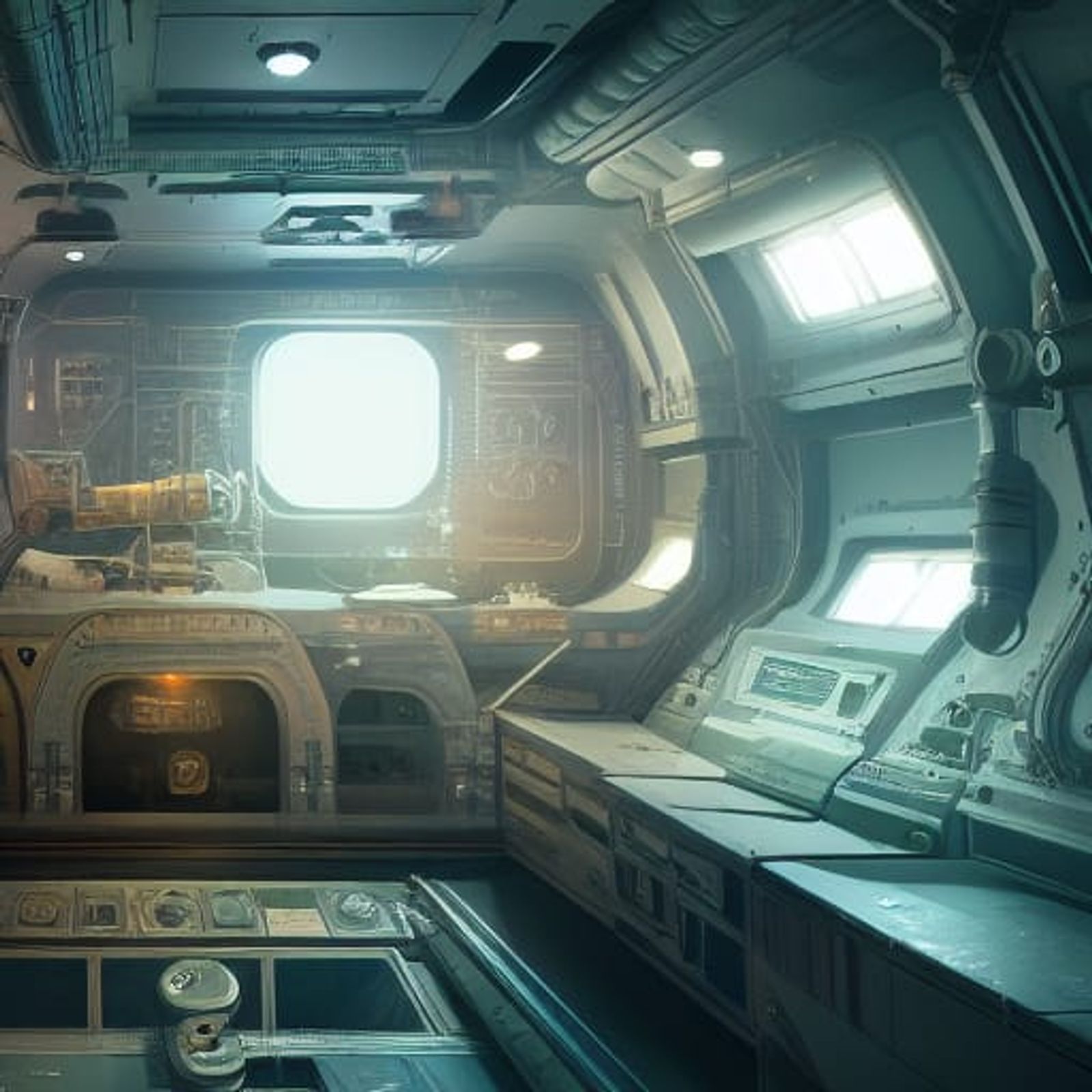 inside spaceship