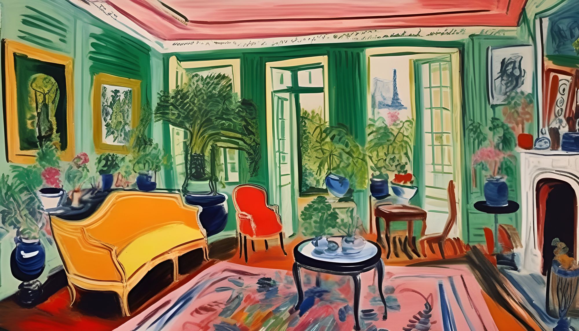 Painting in the style of Raoul Dufy (1877 - 1953). - AI Generated Artwork -  NightCafe Creator