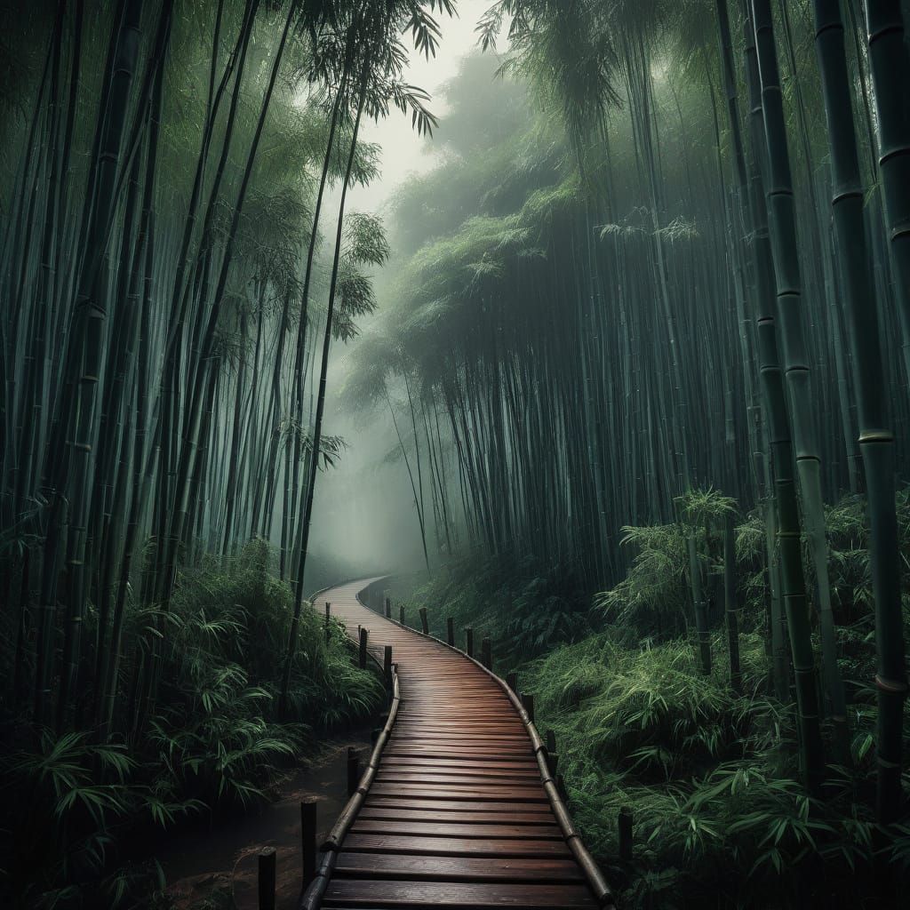 Bamboo forest  by @Accidentalrage