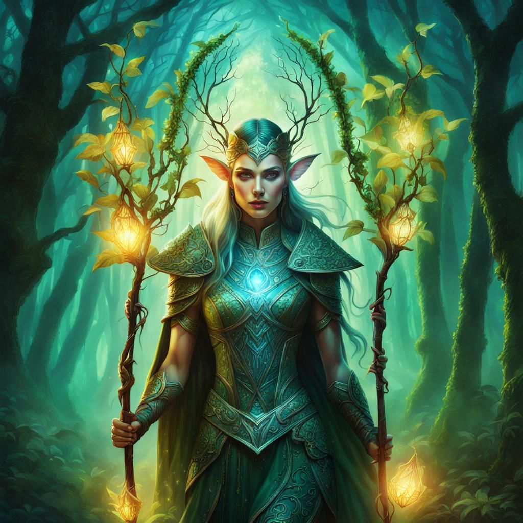 elven enchantress - AI Generated Artwork - NightCafe Creator