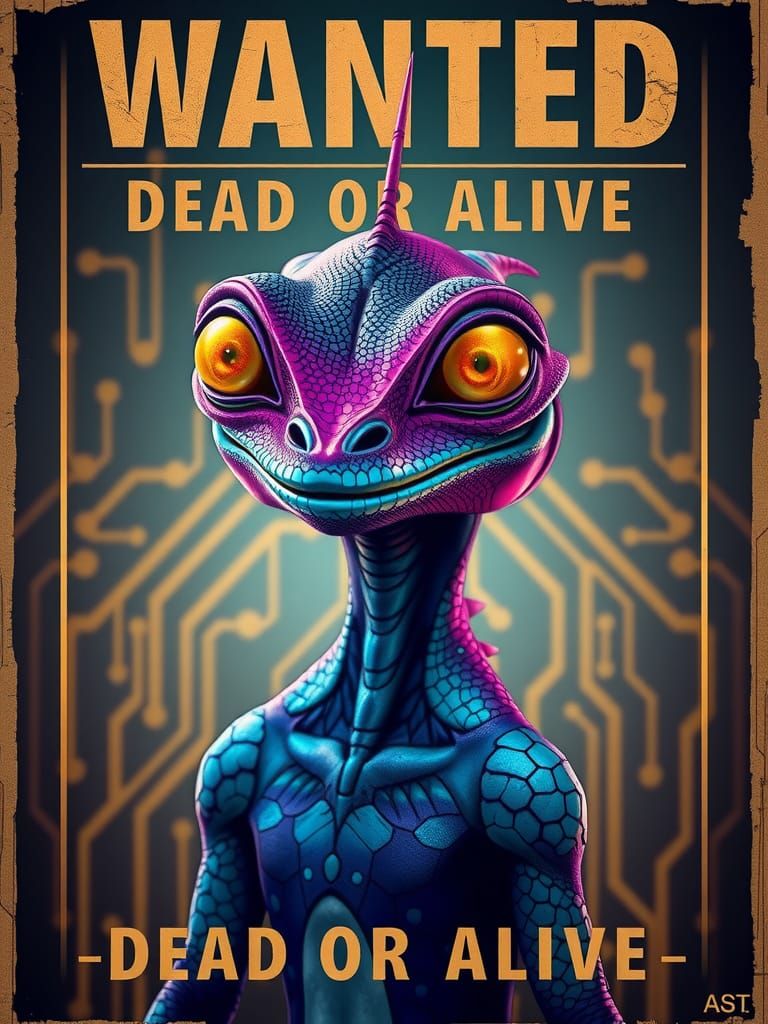 WANTED DEAD OR ALIVE  by @Johnny Fish