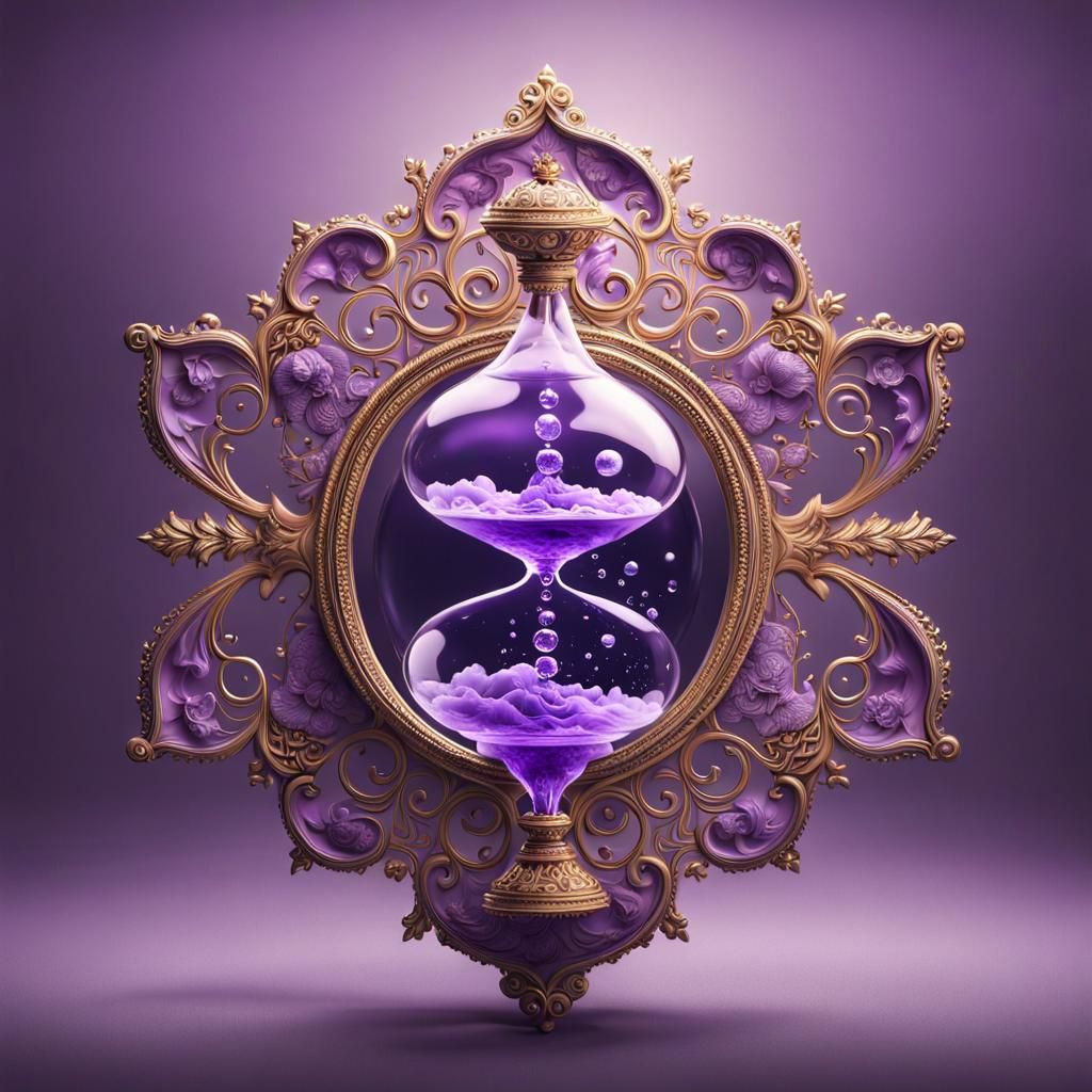 Crown Chakra Hourglass   by @Wildwood Creations