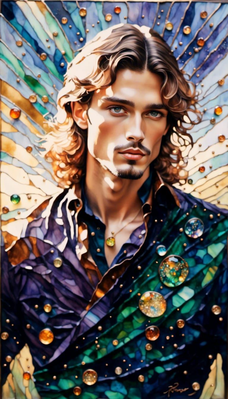 Handsome prince <lora:Glass-art:1.0> 