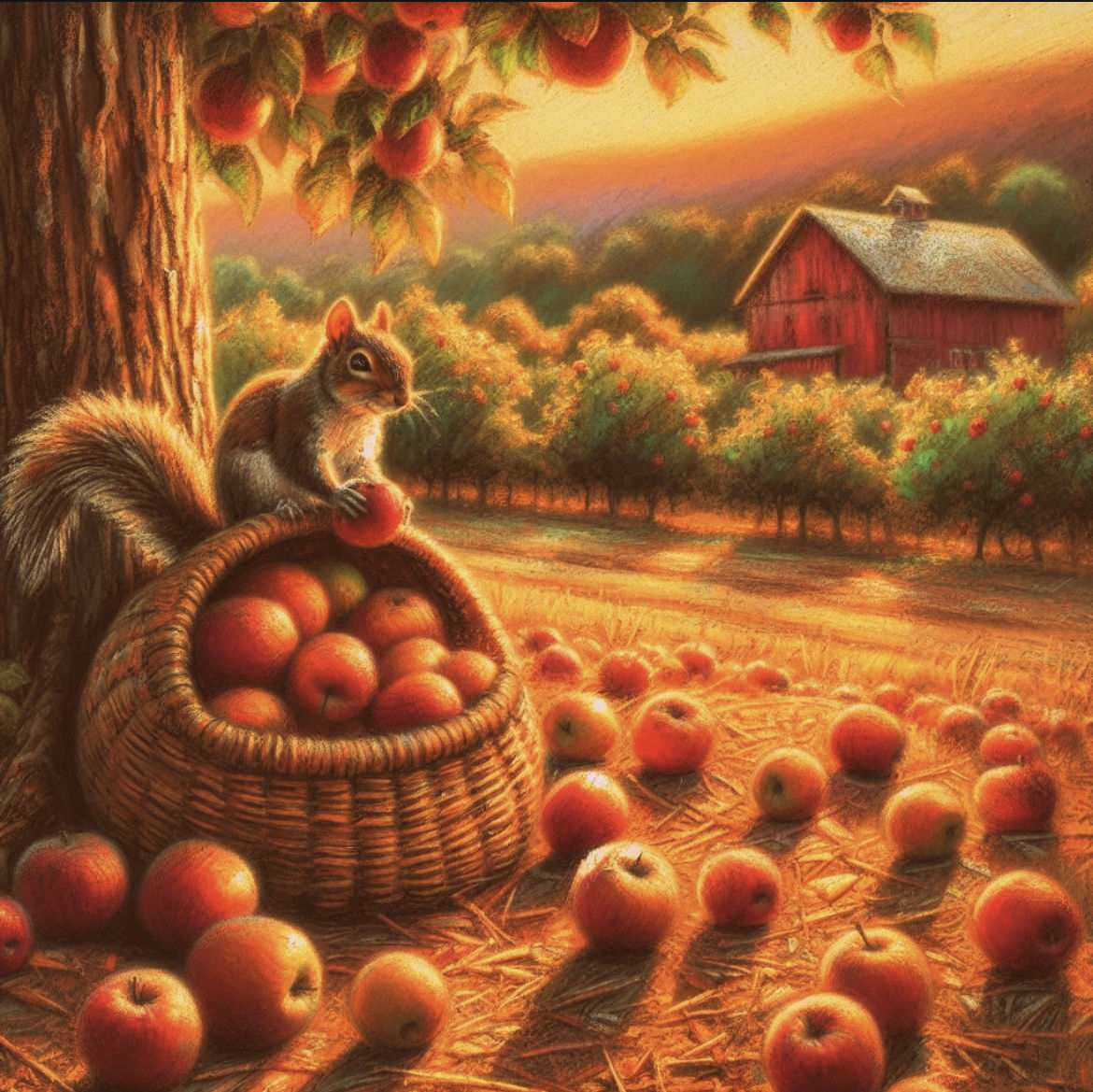 In the Apple Orchard (2 Versions)
