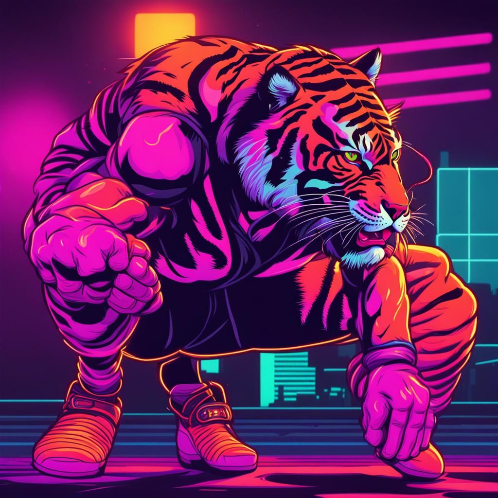 Mutant tiger man - AI Generated Artwork - NightCafe Creator