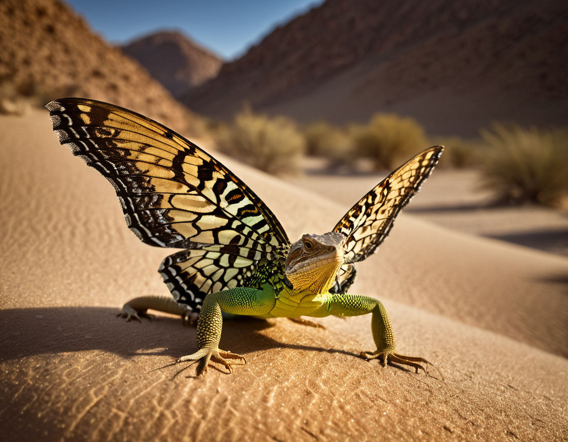 Lizarfly (Lizard + Butterfly)  by @Faraday
