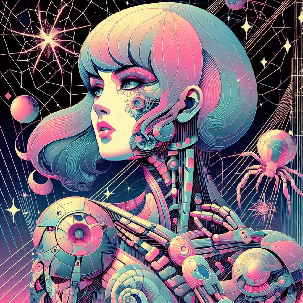 (((70s 80s))) (((sci-fi))) art (((hajime sorayama))) (((retr...