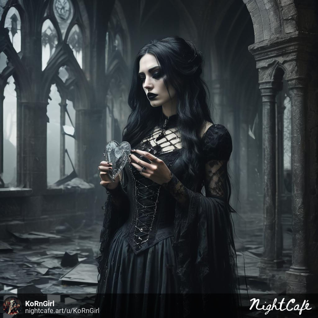 Gothic Castle Broken Mirror