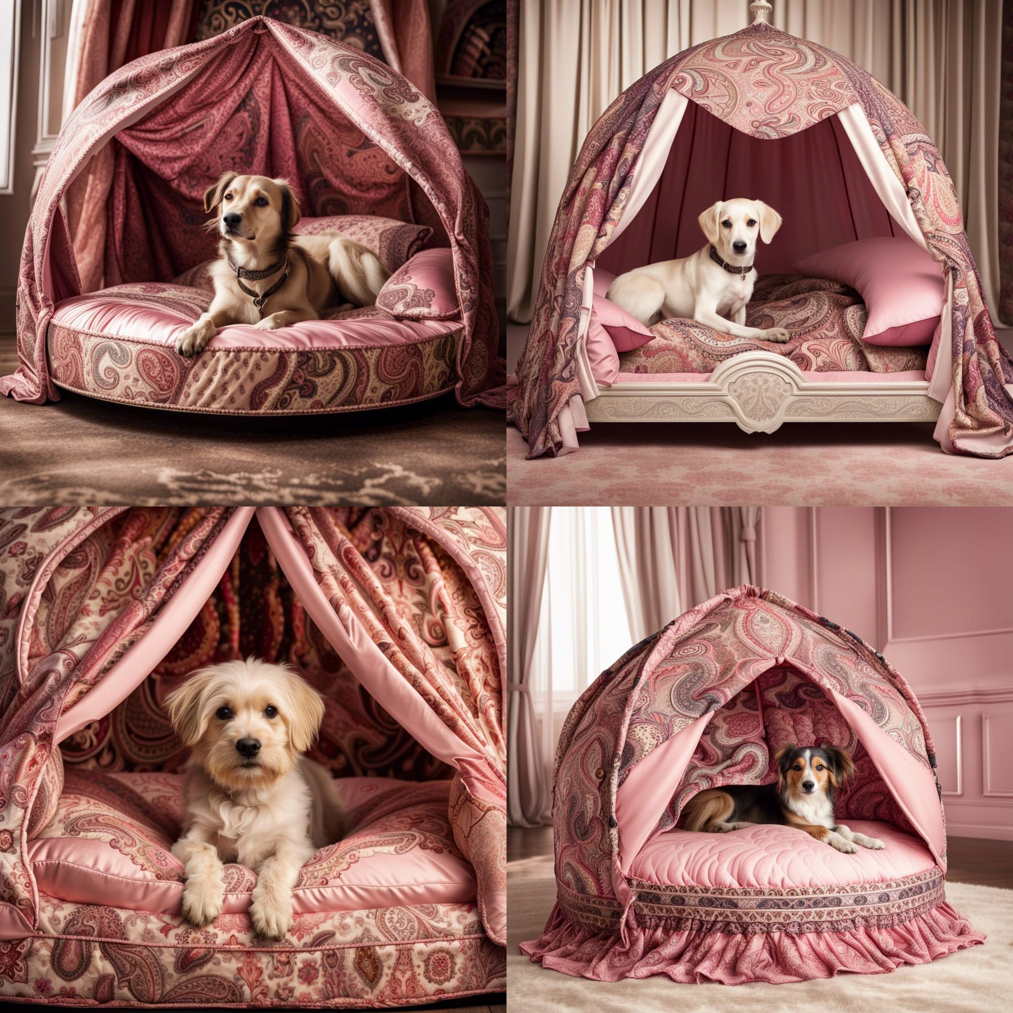 Princess dog bed with canopy best sale