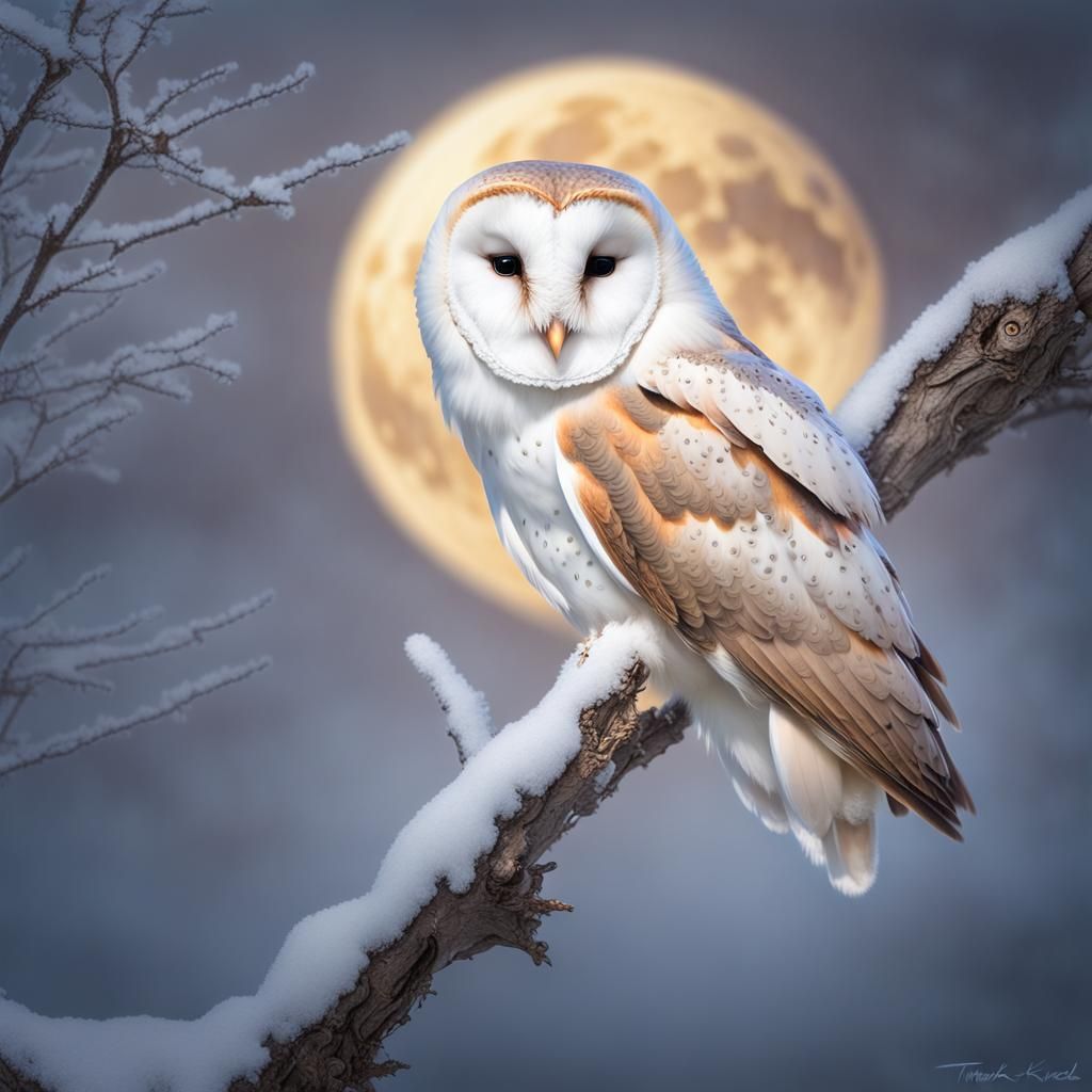 Winter Owl  by @Diana