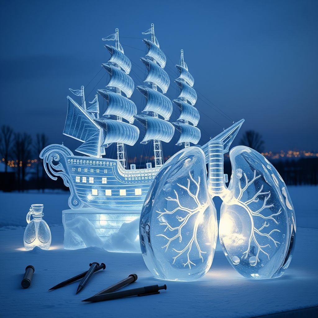 an exquisite ice sculpture