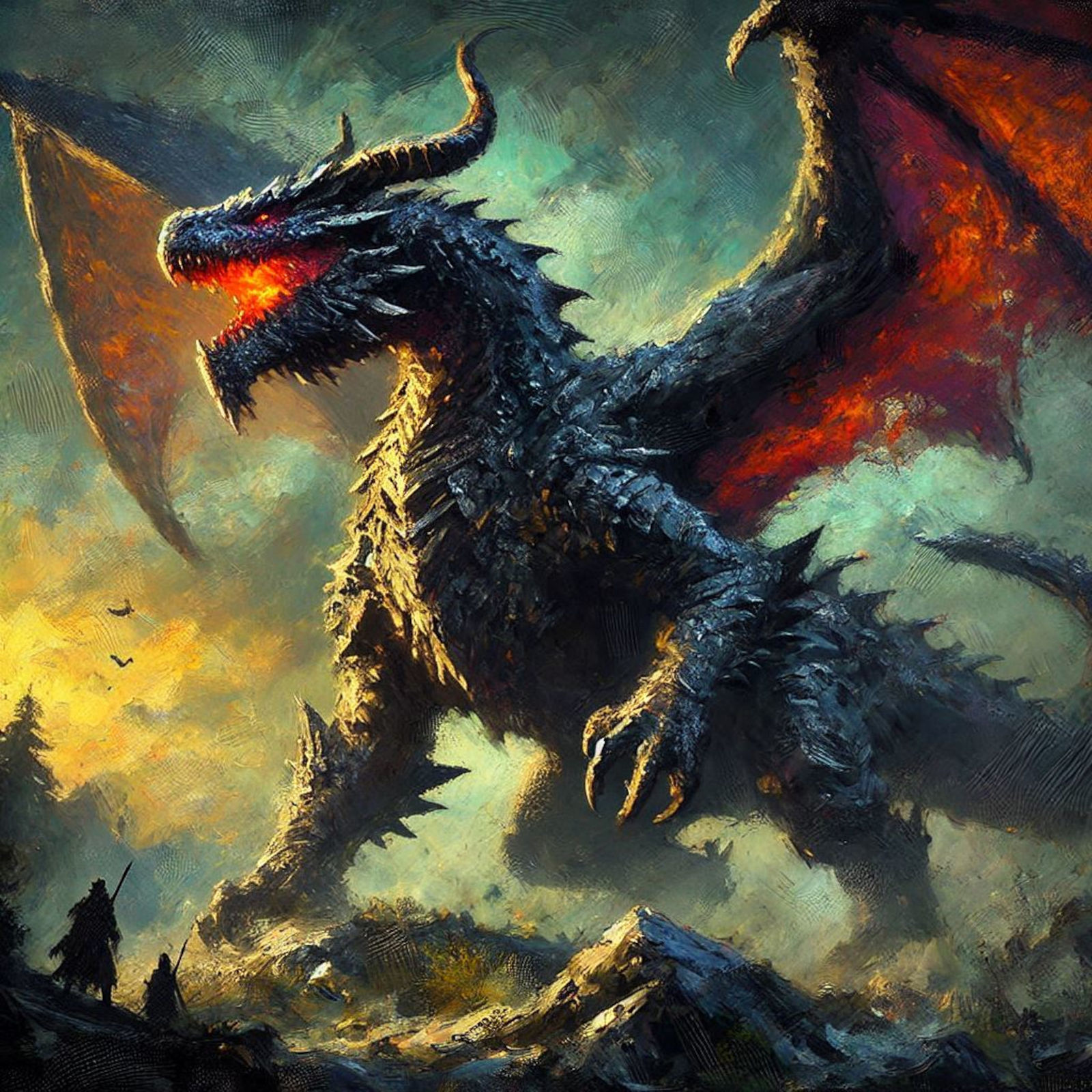 Dragon Prowling in the Hills