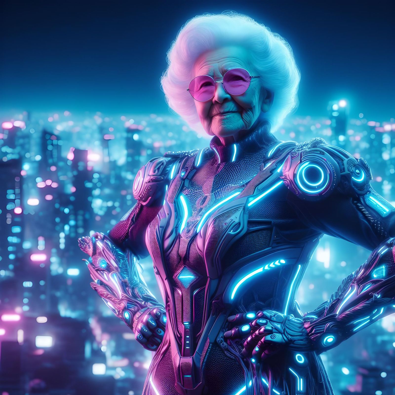 Cyberpunk Granny