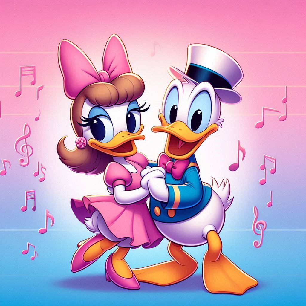 Daisy & Donald Duck Dance the Tango
