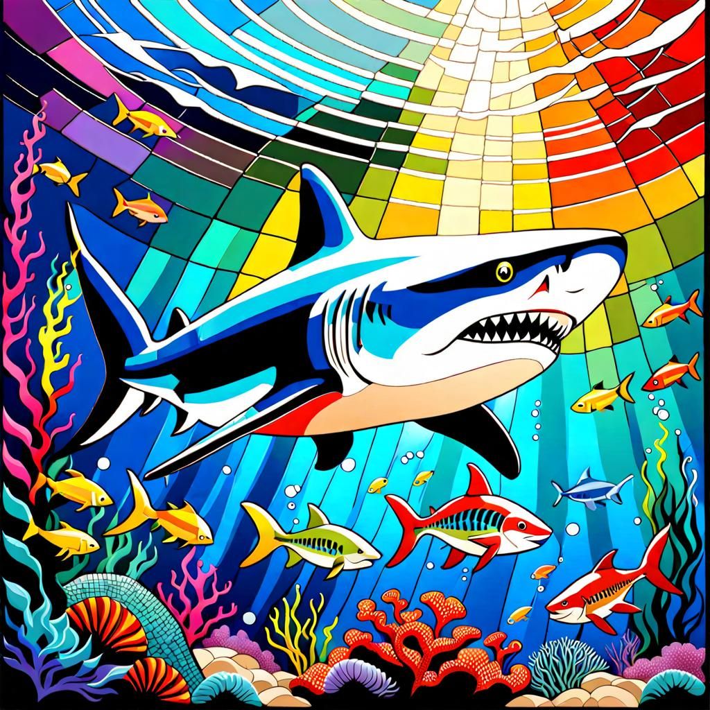 Mosaic Water Shark