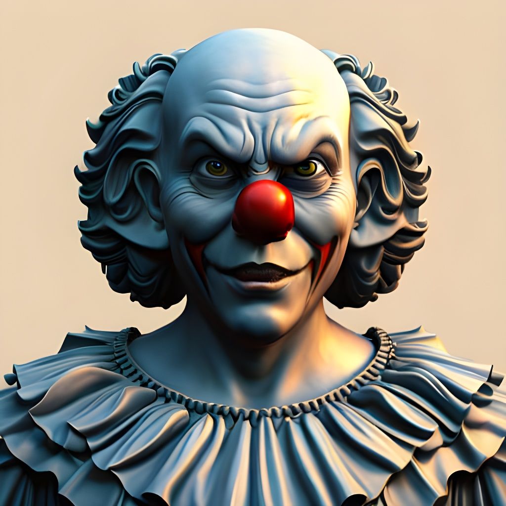 Clown Statue false