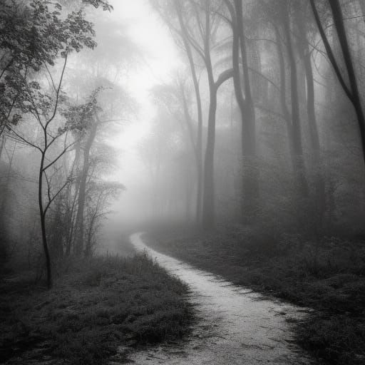 A Path Through a Desolated Thick Woods