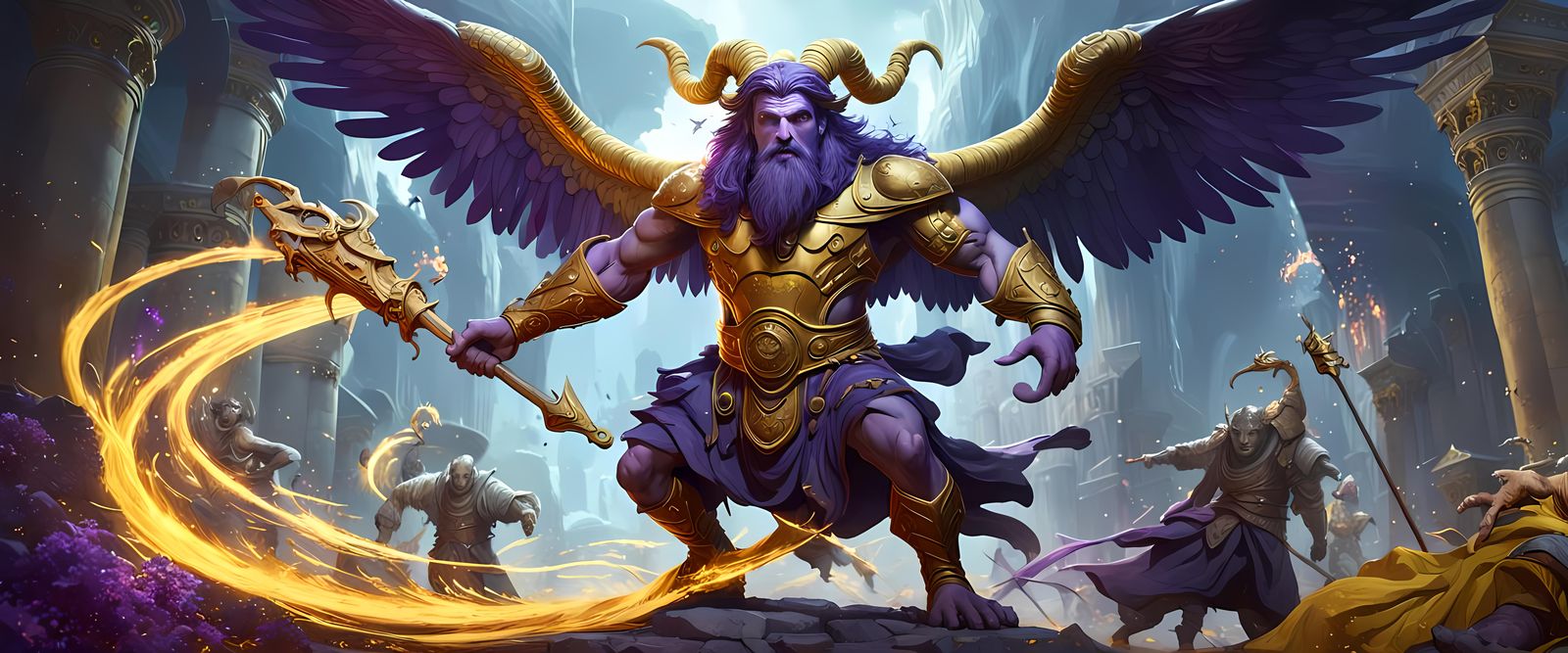 A battle of Mythical Creatures
