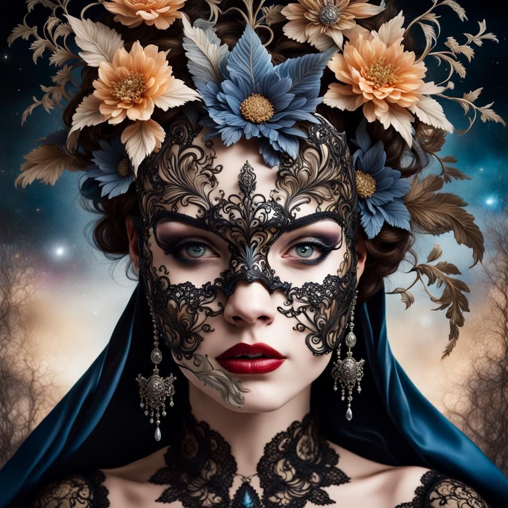 Lace Mask   by @Poodles and Puddles