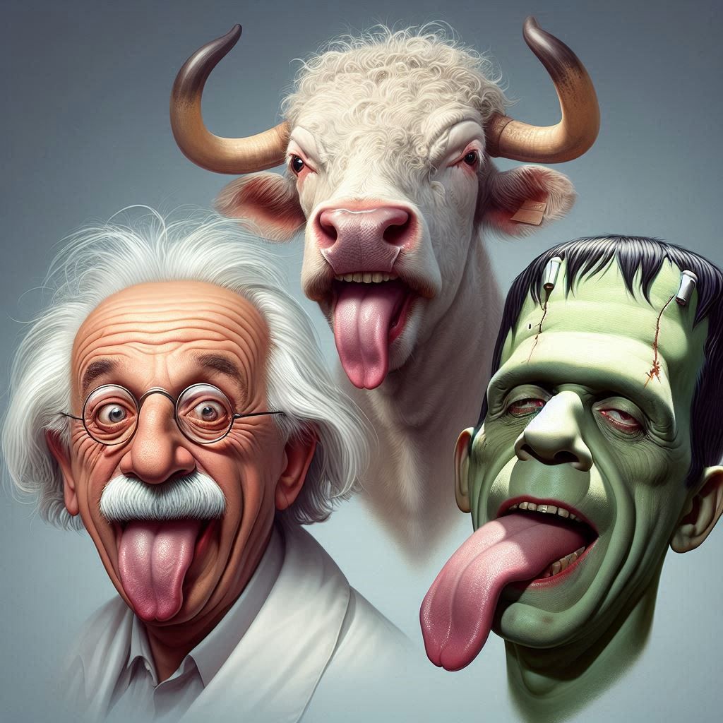 stick out your tongue