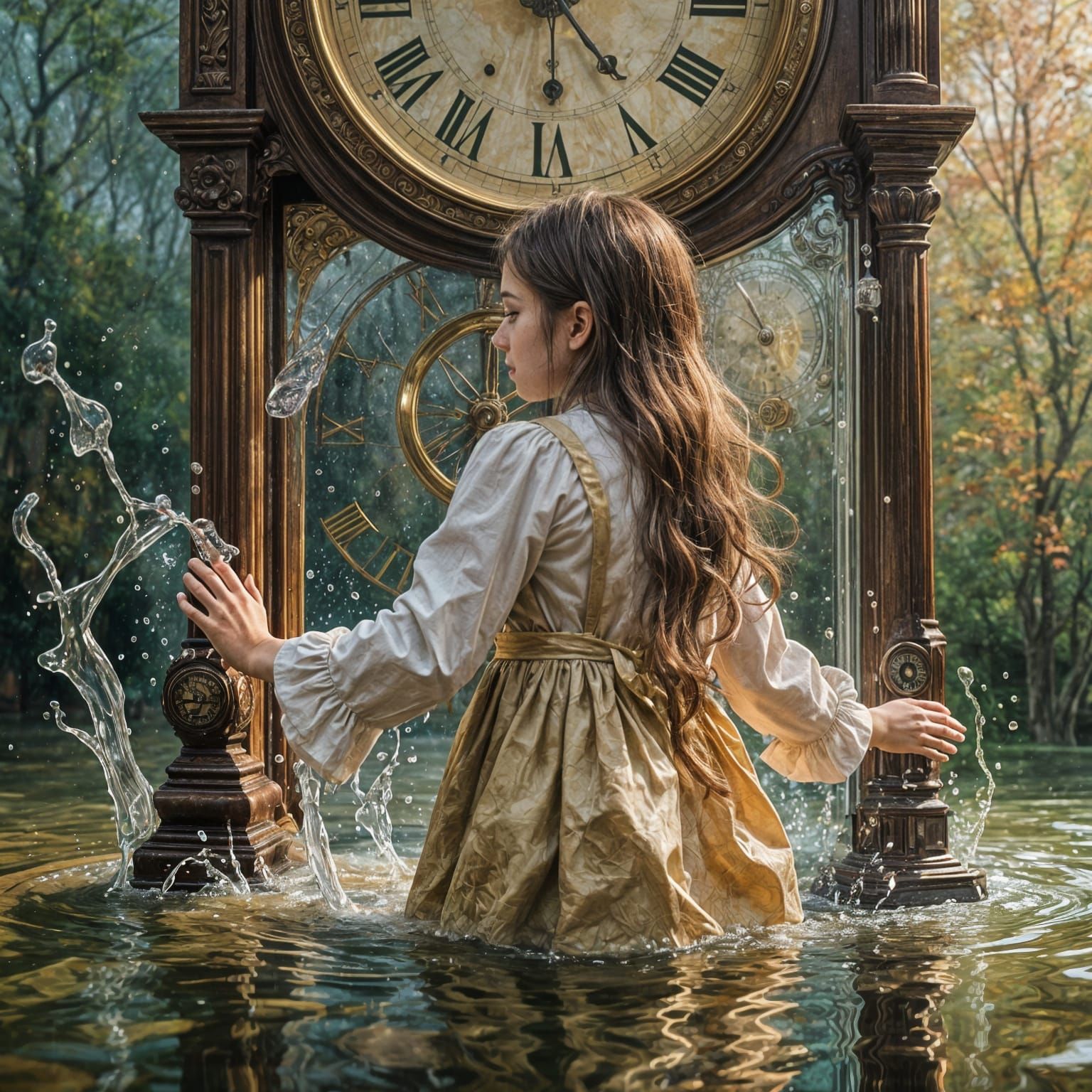 Time is fluid (8 likes)  by @Tilted25