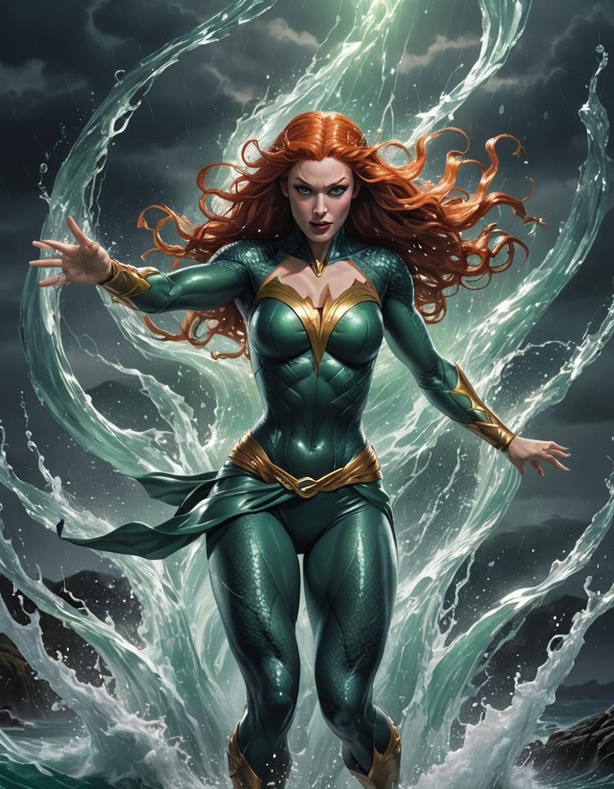 Mera: Queen of Atlantis - AI Generated Artwork - NightCafe Creator