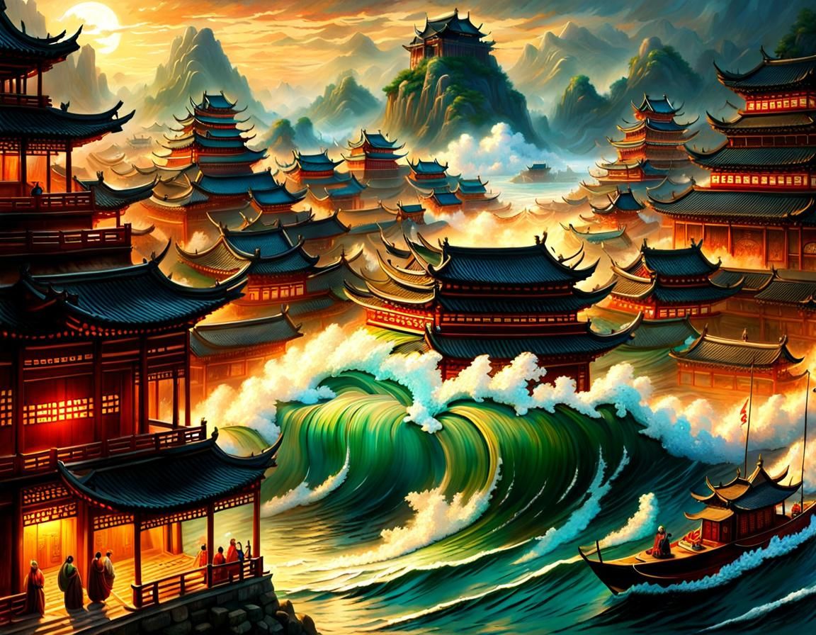 Year 1076, Tsunami in Guangdong (China)