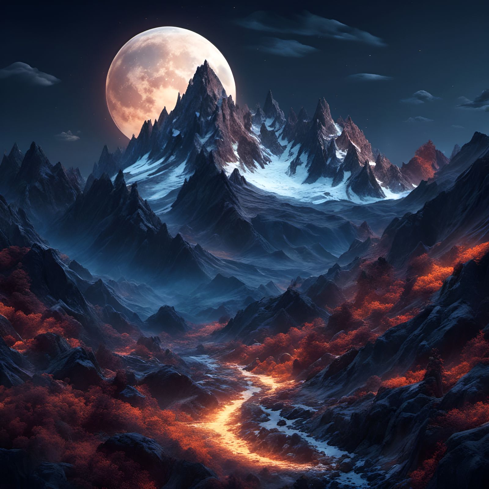 Noctis Montes (Latin for "Night Mountains")  by @NewAgerJul