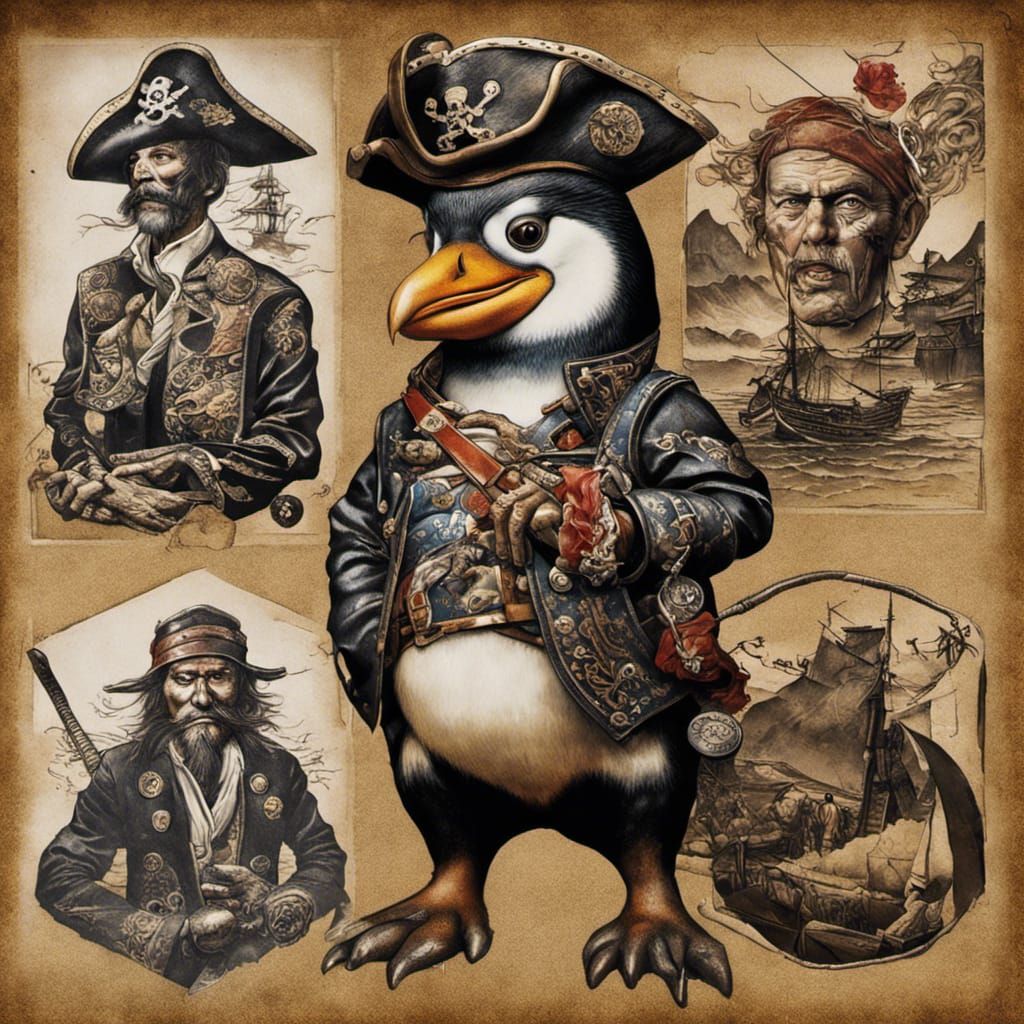 Pirate Penguin Montage