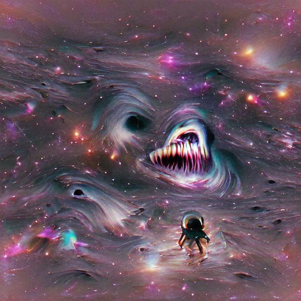 Space but terrifying - AI Generated Artwork - NightCafe Creator