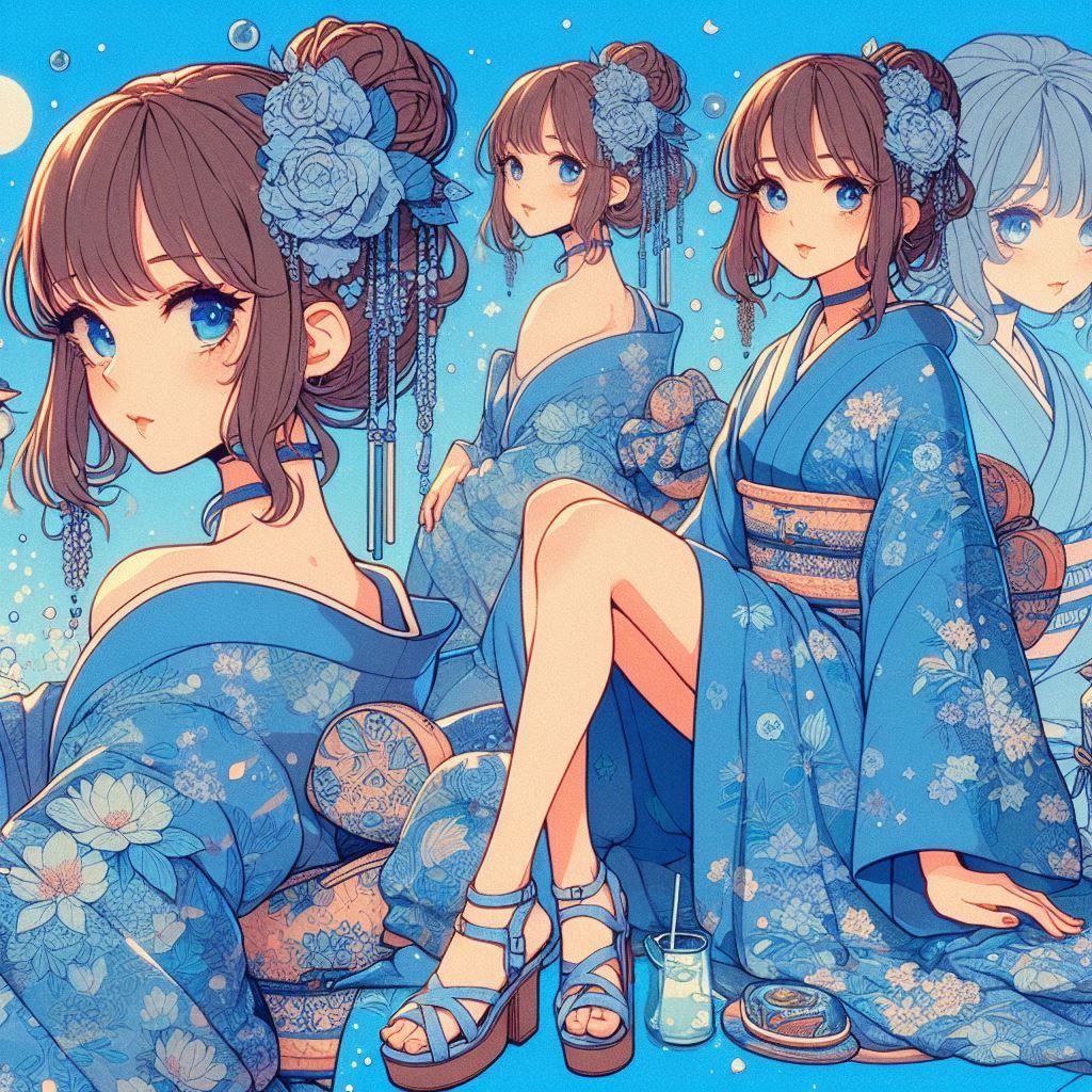 Kimono Lady Concept Art Anime